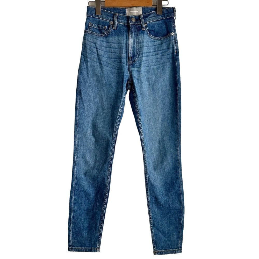 Everlane High Rise Medium Wash Skinny Jeans Size 25